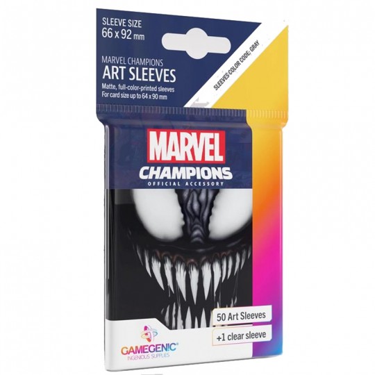 GG : 50 sleeves Marvel Champions FINE ART - Venom Gamegenic - 1