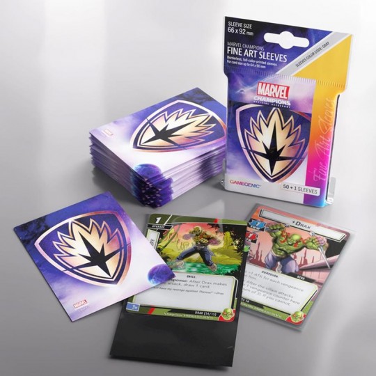 GG : 50 sleeves Marvel Champions FINE ART - Les Gardiens de la Galaxie Gamegenic - 2