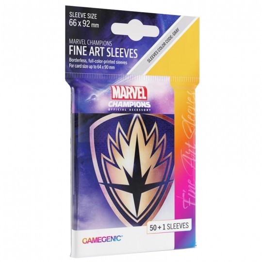 GG : 50 sleeves Marvel Champions FINE ART - Les Gardiens de la Galaxie Gamegenic - 1