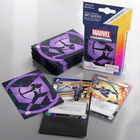 GG : 50 sleeves Marvel Champions FINE ART - Hawkeye Gamegenic - 2
