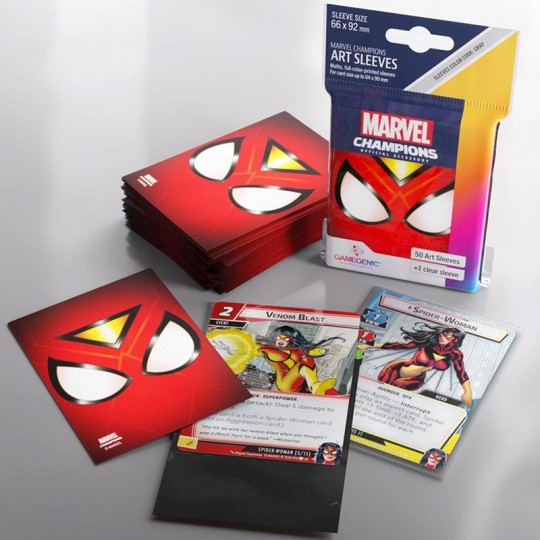 GG : 50 sleeves Marvel Champions FINE ART - Spider Woman Gamegenic - 2