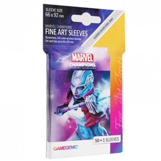 GG : 50 sleeves Marvel Champions FINE ART - Nebula Gamegenic - 1