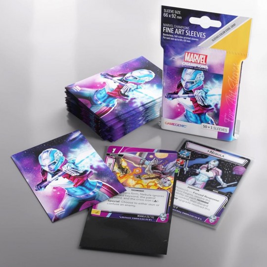 GG : 50 sleeves Marvel Champions FINE ART - Nebula Gamegenic - 2