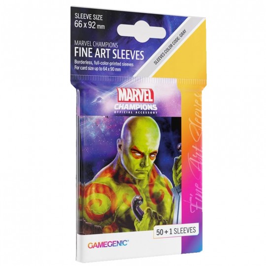 GG : 50 sleeves Marvel Champions FINE ART - Drax Gamegenic - 1