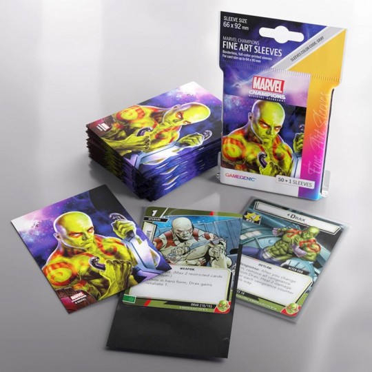 GG : 50 sleeves Marvel Champions FINE ART - Drax Gamegenic - 2