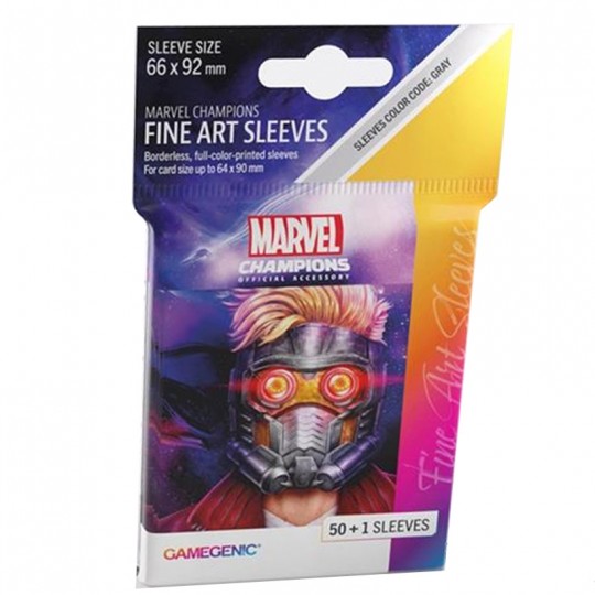 GG : 50 sleeves Marvel Champions FINE ART - Star Lord Gamegenic - 1