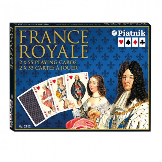 2 Jeux de 55 cartes France Royale Piatnik - 1