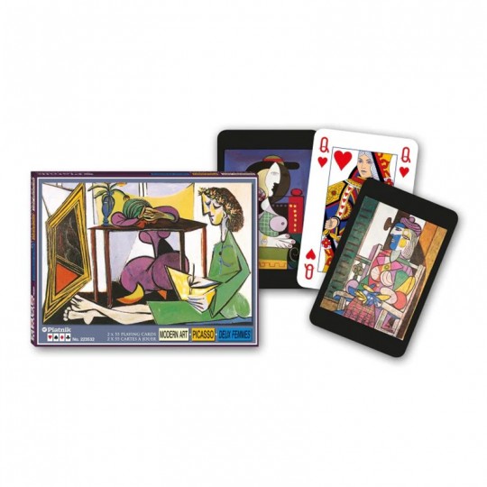 2 Jeux de 55 cartes Picasso Piatnik - 1