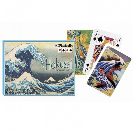 2 Jeux de 55 cartes Hokusai Piatnik - 1