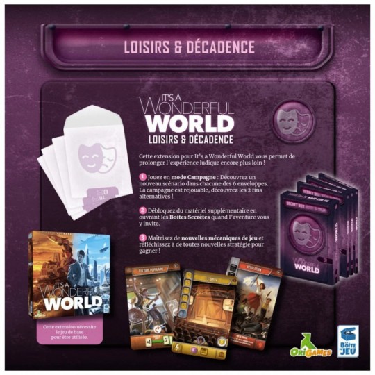 Extension Loisir et Décadence : It's a Wonderful World La Boite de Jeu - 1