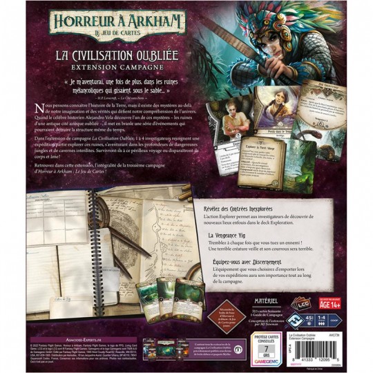 Extension Civilisation Oubliée (Campagne) - Horreur à Arkham JCE Fantasy Flight Games - 2