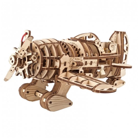 Avion Frelon Fou UGEARS - Puzzle 3D Mécanique en bois UGEARS - 2