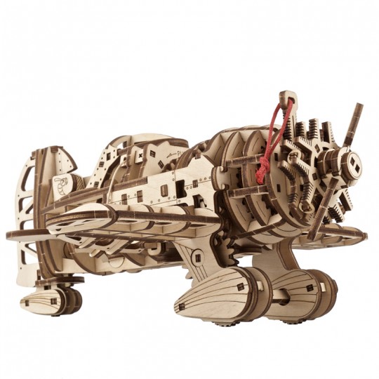Avion Frelon Fou UGEARS - Puzzle 3D Mécanique en bois UGEARS - 1