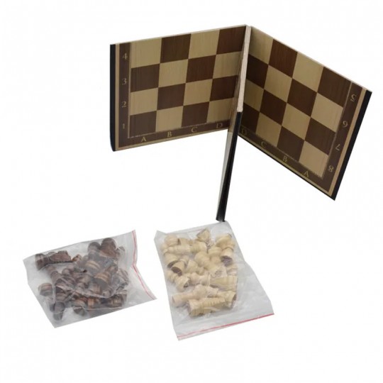 Jeu d'échecs pliant Premium - Lettré et chiffré Loisirs Nouveaux - 3