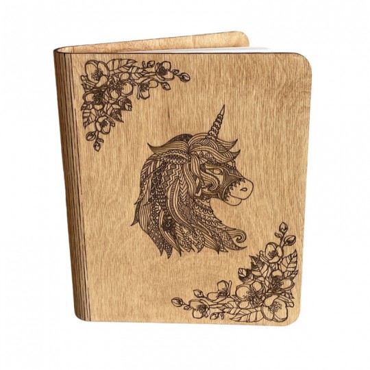 Carnet en bois Licorne Creatif'Note - Creatif Wood Creatif Wood - 1