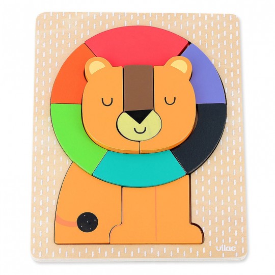 Puzzle encastrement en volume  lion Andy Westface - Vilac Vilac - 2