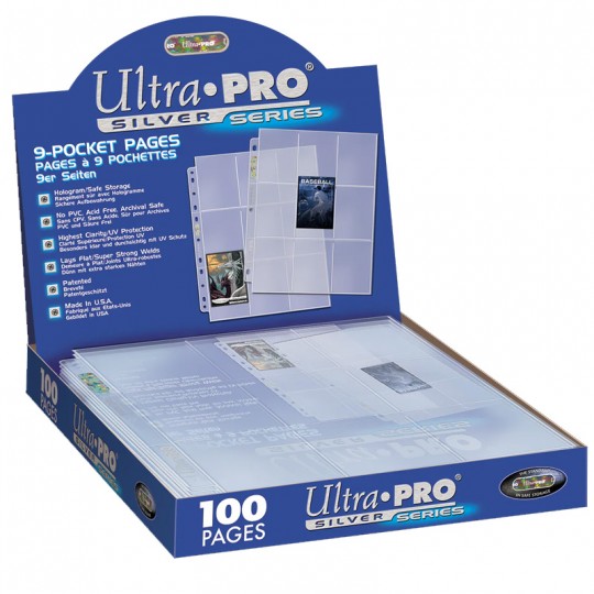 Ultra-pro : 100 feuilles de classeur silver - Boutique BCD JEUX