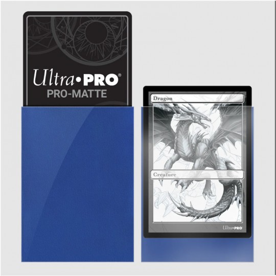 100 protèges-cartes ProMat Standard Bleu - 66 x 91 mm Ultra.PRO - 2