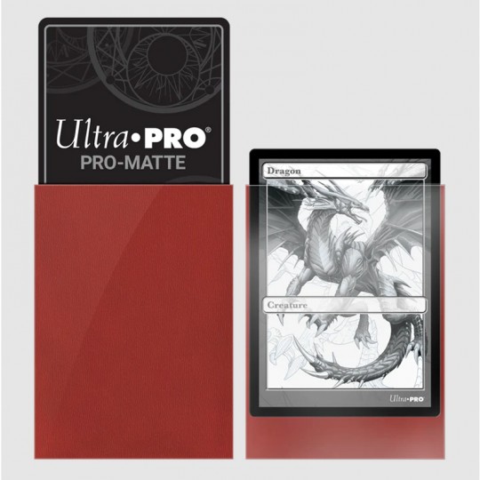 100 protèges-cartes ProMat Standard Rouge - 66 x 91 mm Ultra.PRO - 2