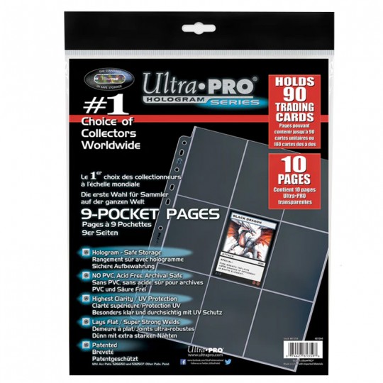 Ultra-pro :  10 Feuilles Silver pour Classeur Ultra.PRO - 1