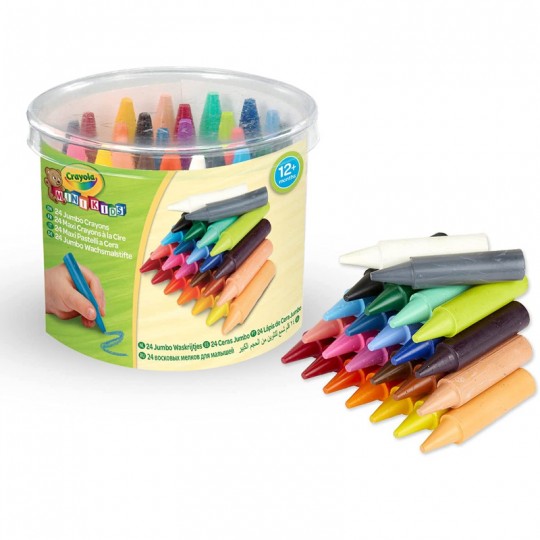24 Maxi crayons à la cire Mini Kids - Crayola Crayola - 1