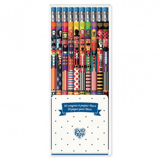 10 Crayons à papier Steve Lovely Paper - Djeco Djeco - 1