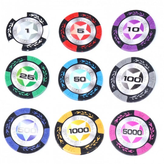 Jetons Poker Crown 500 14gr - Rouleau de 20 Jetons ARGILE Loisirs Nouveaux - 3