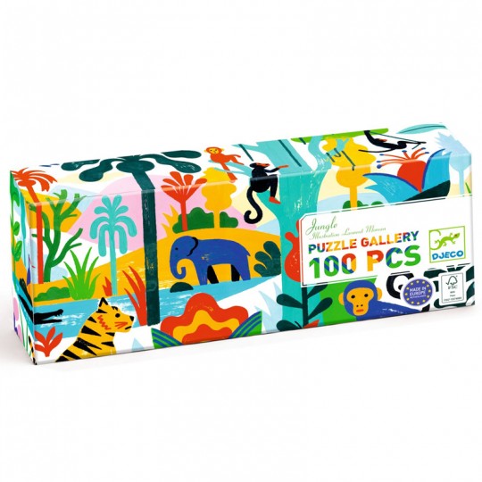 Puzzle Gallery Jungle 100 pcs - Djeco Djeco - 1