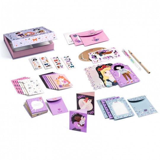 Lovely Paper Coffret de correspondance Lucille - Djeco Djeco - 3