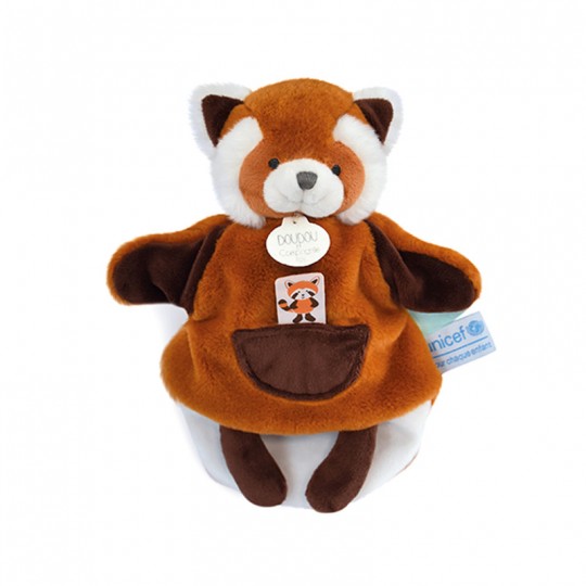 UNICEF Marionnette à main Panda roux 25 cm - Doudou et Compagnie Doudou et compagnie - 1