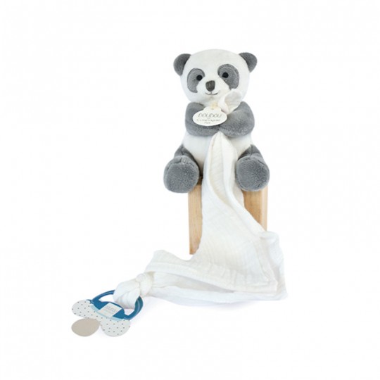 UNICEF Doudou attache sucette peluche Panda 12 cm - Doudou et Compagnie Doudou et compagnie - 1