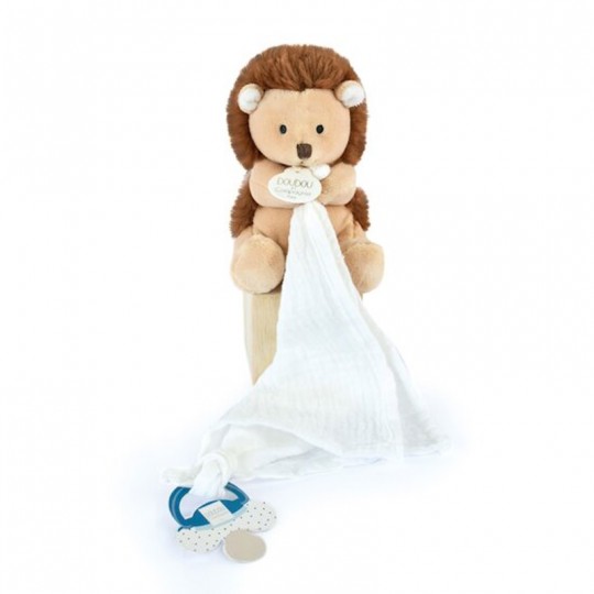 UNICEF Doudou attache sucette peluche Hérisson 12 cm - Doudou et Compagnie Doudou et compagnie - 1