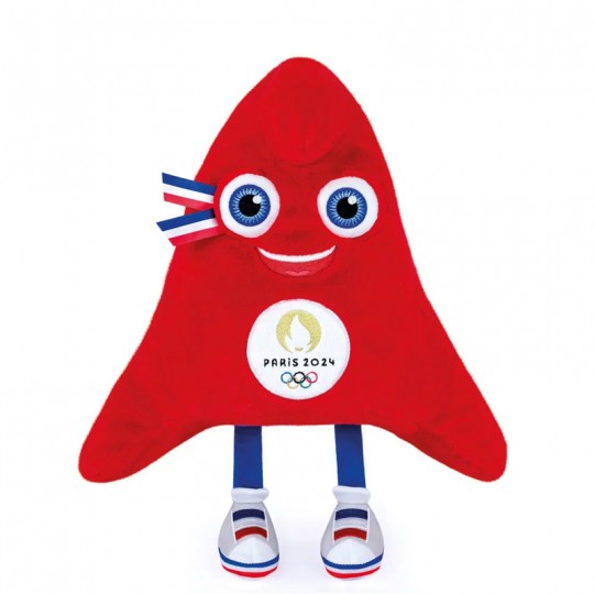 Peluche mascotte Les Phryges Oly 35 cm - JO PARIS 2024 Doudou et compagnie - 1