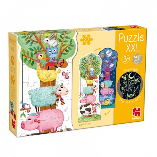 Puzzle XXL 17 pcs Ferme Jour-Nuit - Goula Goula - 1