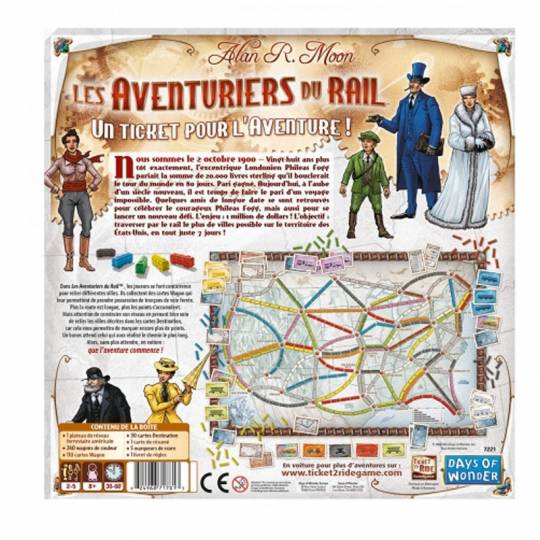 Les Aventuriers du Rail - USA Days of Wonder - 2