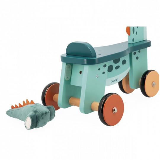 Porteur Hippo - Janod - Jouets 1er âge en Bois. De 1 à 3 ans