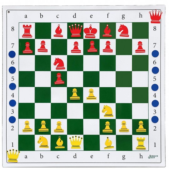 Echiquier mural autoadhésif 80x80 cm Euro Schach international - 6