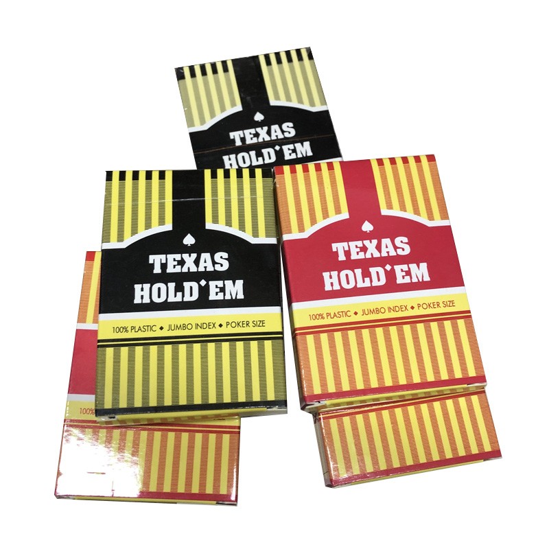 Cartes Texas Poker 100% plastique (orange) - Poker - Achat & prix
