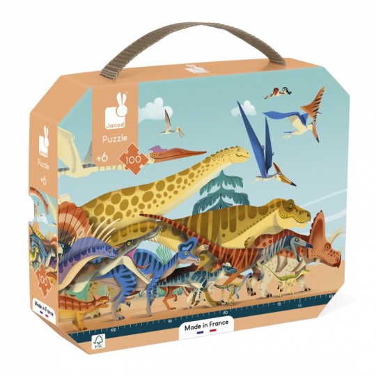Puzzle panoramique Dino 100 pcs - Janod Janod - 1