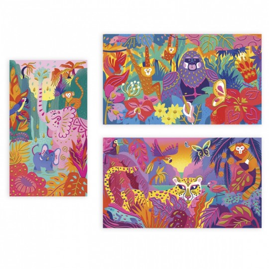 Peinture 3D jungle : Les ateliers du calme - Janod Janod - 2