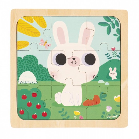 Puzzle Lapin blanc 9 pcs - Janod Janod - 1