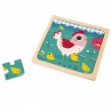 Puzzle en bois Poulette Henriette 9 pcs - Janod Janod - 2 Puzzle en bois Poulette Henriette 9 pcs - Janod Janod - 2