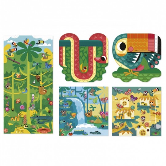 Gommettes et décors Jungle 5 ans : My Arts & Crafts - Janod Janod - 3