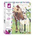 Peinture au numéro aquarelle Chevaux : Les ateliers du calme - Janod Janod - 1 Peinture au numéro aquarelle Chevaux : Les ateliers du calme - Janod Janod - 1