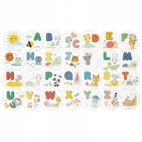Puzzle 28 pcs Mon premier alphabet Pure - Janod Janod - 2