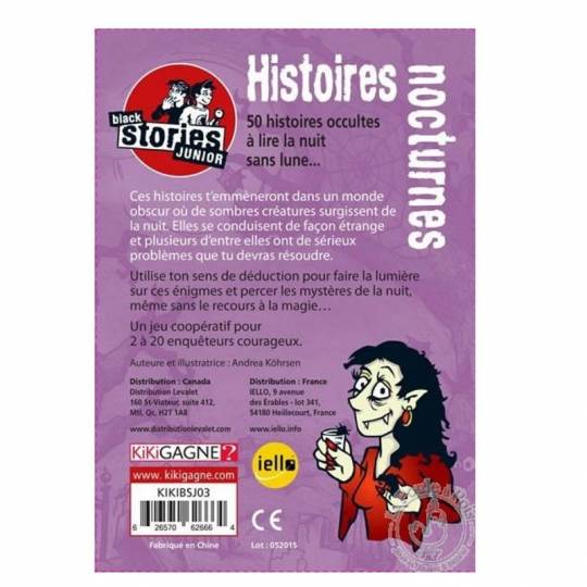 Black Stories Junior - Histoires Nocturnes Kikigagne ? - 2