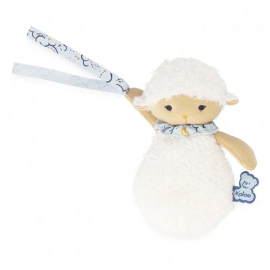 3 doudous Moutons attache-tetines 15 cm - Kaloo kaloo - 5