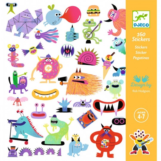 160 Stickers Monstres - Djeco Djeco - 1