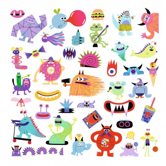 160 Stickers Monstres - Djeco Djeco - 2