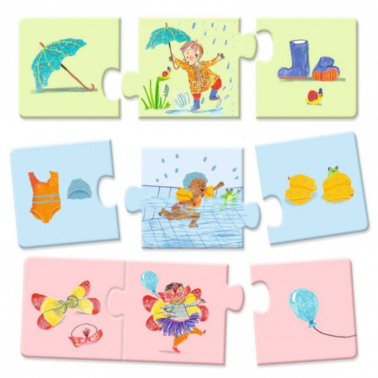 Puzzle Trio Mon quotidien 24 pcs - Djeco Djeco - 2